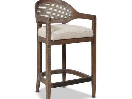 Americana - Mid-Century Modern Cane Back Counter Stool