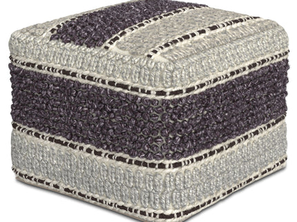Grady - Handcrafted Square Pouf