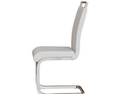 Modern Dining Chairs With Padded Seat, High Back