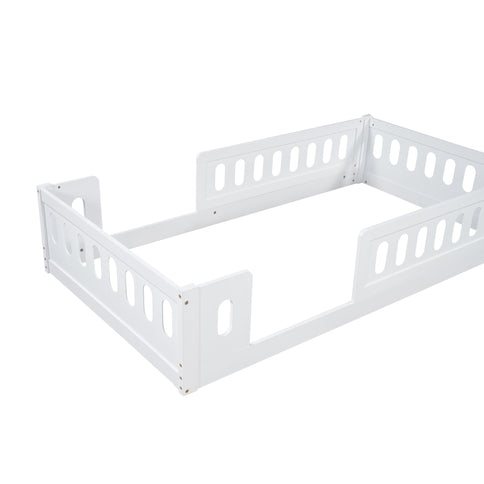 Platform Bed With Guardrail