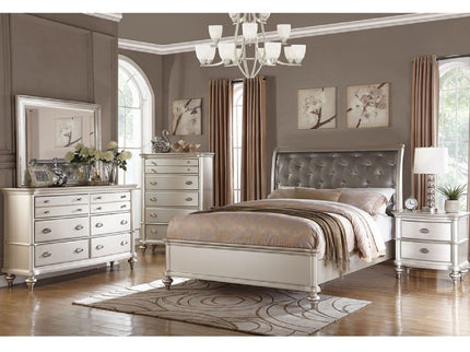 Tufted Headboard Bed