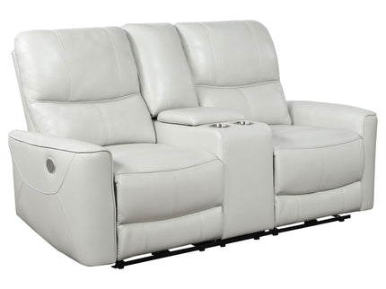 Amberly - 3 Piece Power Reclining Sofa Set - Light Gray
