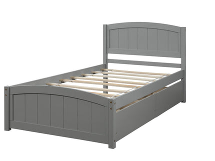 Platform Bed & Headboard, Footboard And Wood Slat Support