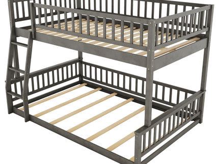 Bunk Bed With Ladder And Guardrails