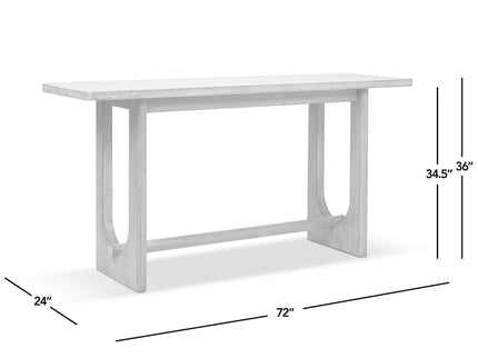 Turnkey - Trestle Console Table - Antique Brown