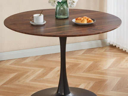 Mid-Century Tulip Dining Table With Round Top
