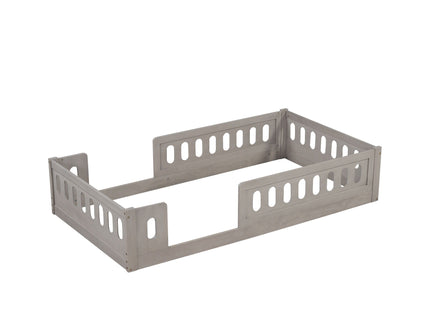 Platform Bed With Guardrail