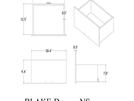 Lively - Nightstand With Glitter Detail And Thick Bar Handle Hardware - Black