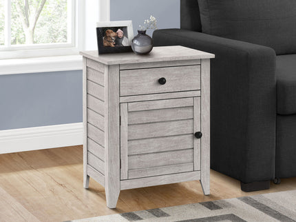 Accent Nightstand, Storage Drawer, Transitional