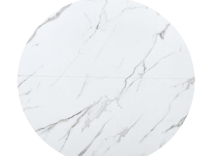 Round Dining Table With Cross Base, Modern Home Furniture