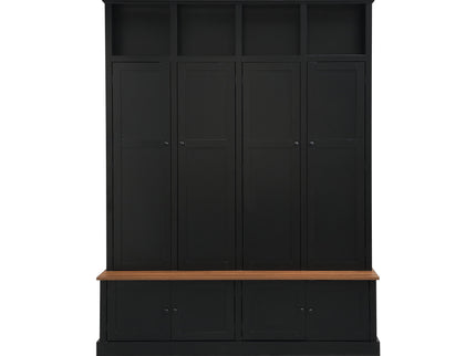 Hall Tree With Bench And Cabinet