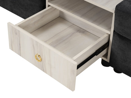 Modular Sofa Couch With Storage Armrest And Center Console