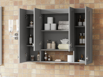 Wall Mounted Bathroom Cabinet With 5 Adjustable Shelves