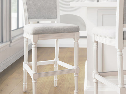 Stool With Upholstered Seat And Back