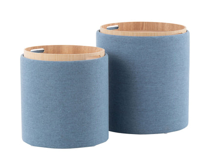 Tray - Contemporary Nesting Ottoman Set
