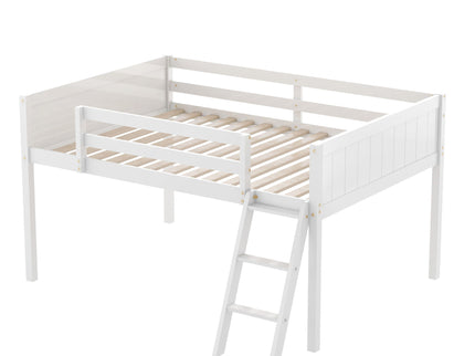 Low Loft Bed With Adjustable Ladder