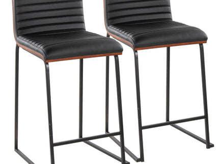Mason Mara - Contemporary Fixed Height Quality Counter Stool (Set of 2)