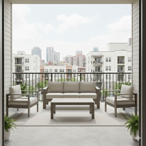Outdoor Patio Set All-Weather & Thick Cushions