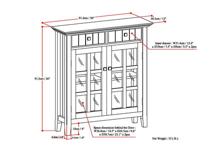 Acadian - Entryway Storage Cabinet - Light Brown