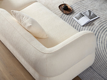 Sectional Sofa With Durable Fabric, Solid Wood Frame, And High Density Sponge Fill