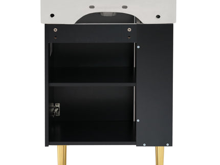 Bathroom Vanity, Combo Cabinet, Bathroom Storage Cabinet, Single Ceramic Sink