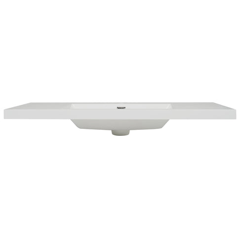 Vanity Top With 3 Faucet Holes, Rectangular Basin For Bathroom - White
