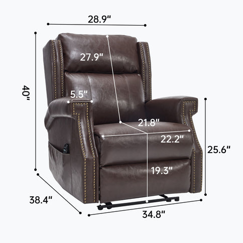 Manual Recliner Chair  With Heavy Duty Motion Mechanism, 8 Vibrating Nodes And 3 Massage Modes For Living Room