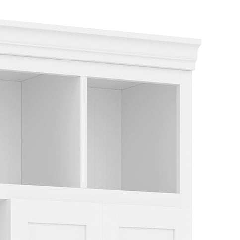 Hall Tree With Bench And 5 Storage Cubbies