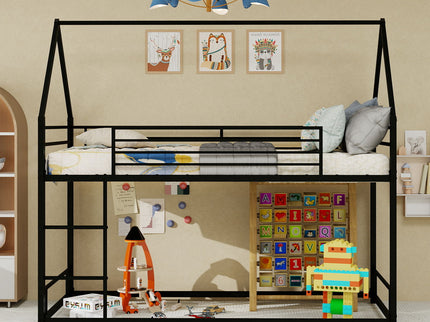 Bunk Bed With Safety Guardrails, No Box Spring Needed