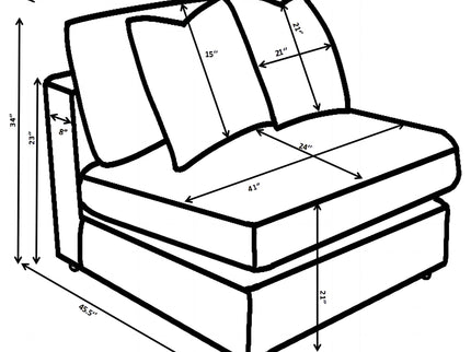Cassidy - Upholstered Armless Chair