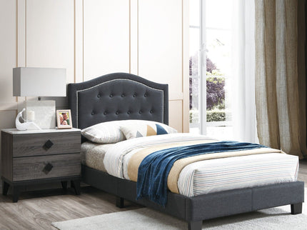 European Style Bed, Button Tufted Headboard
