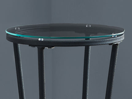 Accent Side Table, Plant Stand, Round, Contemporary & Modern - Black
