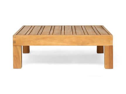 Mythical - Square Outdoor Coffee Table With Frame And Slat Top - Teak
