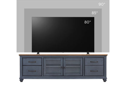 TV Stand For TVs Up To 90" - Blue