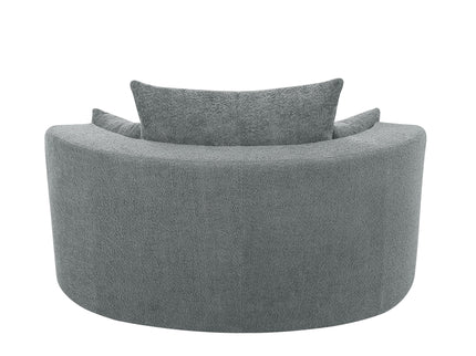 360° Swivel Accent Barrel Chair With 3 Removable Pillows For Living Room