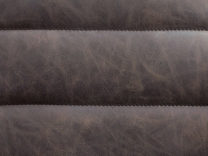 Pipino - Top Grain Leather Accent Chair With Swivel - Antique Ebony