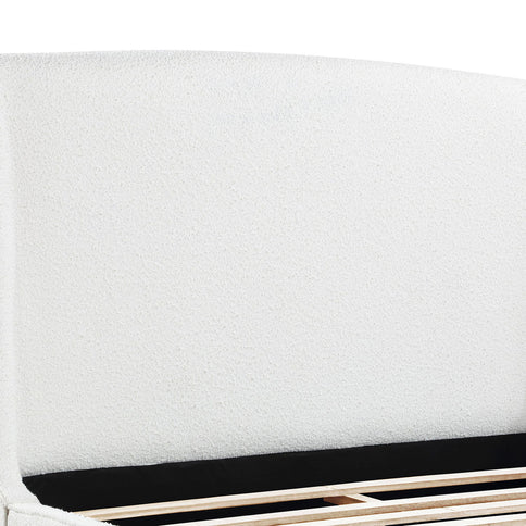 Theodore - Eastern King Wingback Bed - Ivory