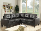 Black / Faux Leather