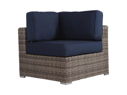 Modern Patio Rattan Sectional Set With Cushions