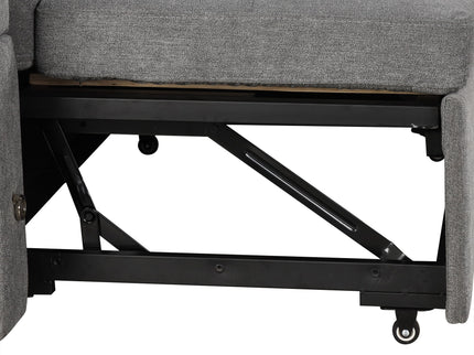 Convertible L Shaped Sofa Couch With Storage, Cup Holders, USB Ports