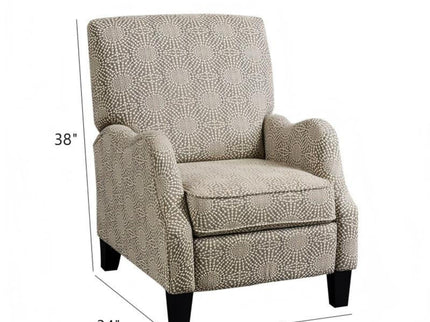 Hoffman - Push Back Recliner - Beige Multi