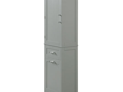 Tall Freestanding Bathroom Storage Cabinet With Adjustable Shelf And 2 Drawers