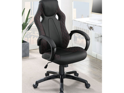Norset - Upholstered Adjustable Home Office Desk Chair - Black