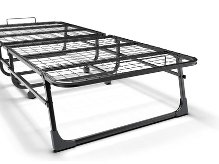 Folding Rollaway Bed With 4" Twin Mattress - White
