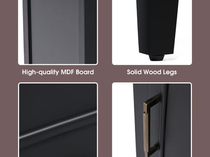 Modern Bathroom Vanity With Sink, Cabinet Storage, Drawer & Adjustable Feet