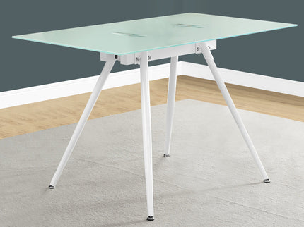 Computer Desk For Home Office, Laptop, Tempered Glass, Contemporary & Modern - White