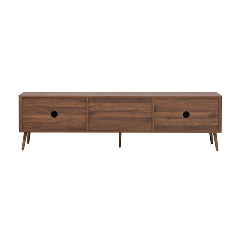 TV Stand With 2 Drawers, Media Console Table - Walnut