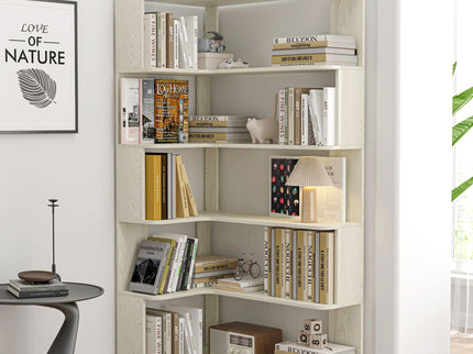 L-Shaped Design Corner Bookshelf