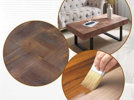 Rectangular Coffee Table With U-Shaped Legs Living Room - Multi