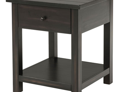 Castleton - 1 Drawer Wood End Table With Shelf
